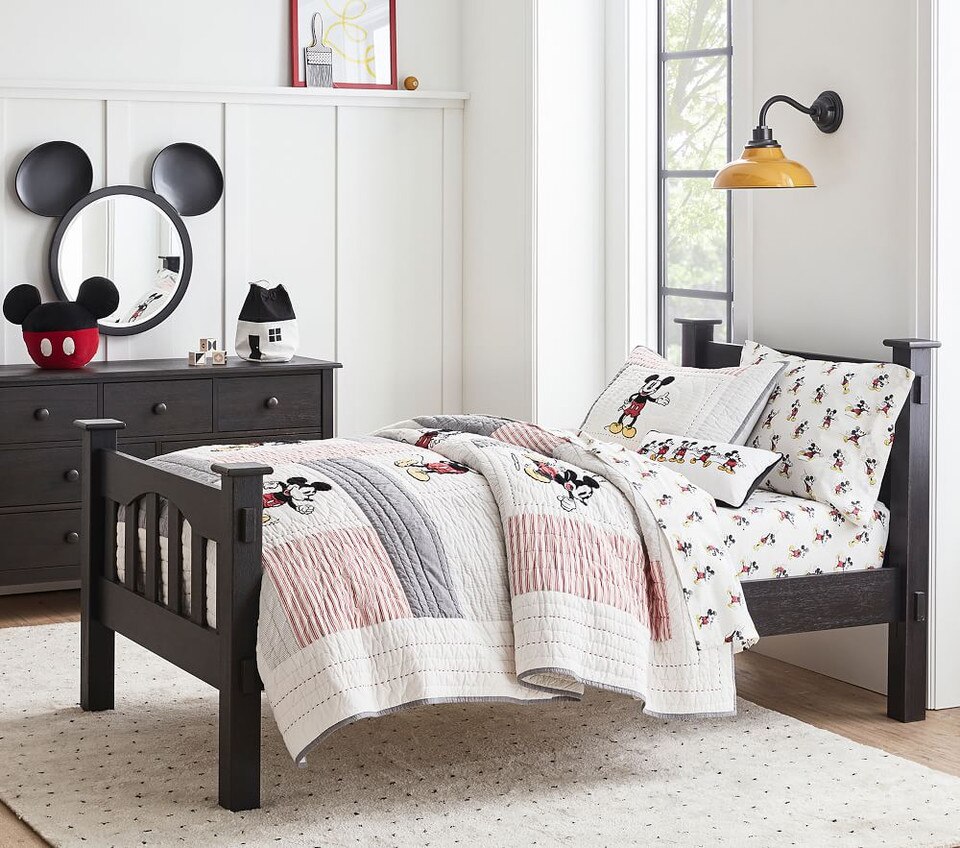 Organic Disney Mickey Mouse Sheet Set & Pillowcase Pottery Barn Kids AU